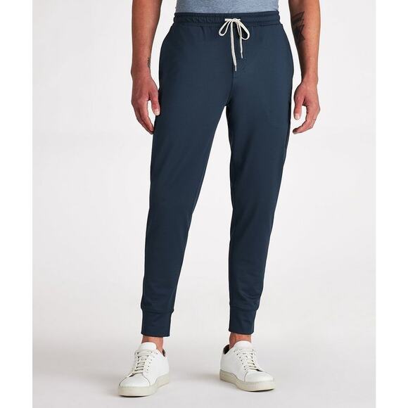Vuori Joggers Mens Small Blue Indigo Sunday Performance Drawstring Stretch - Picture 10 of 11